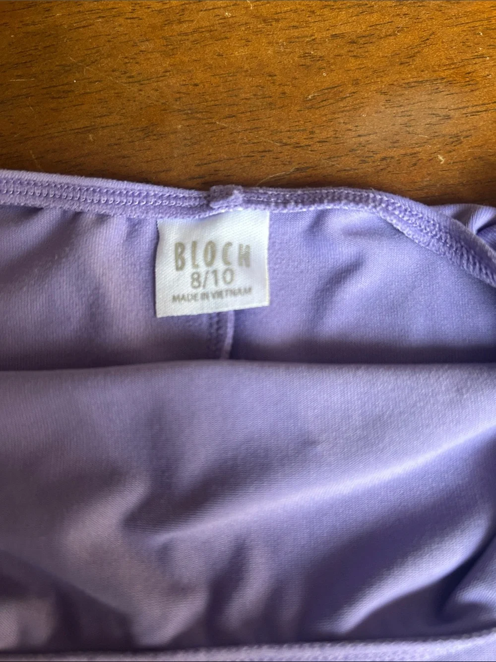 Scoop Neck Short Sleeve Leotard in Lavender